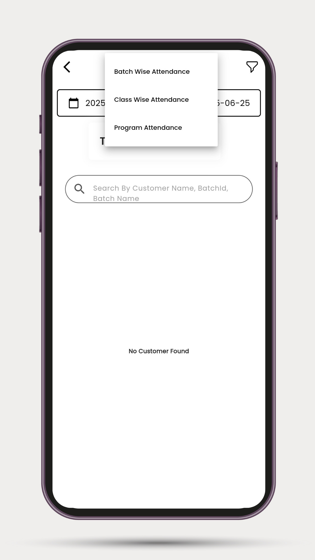 Customer Attendance